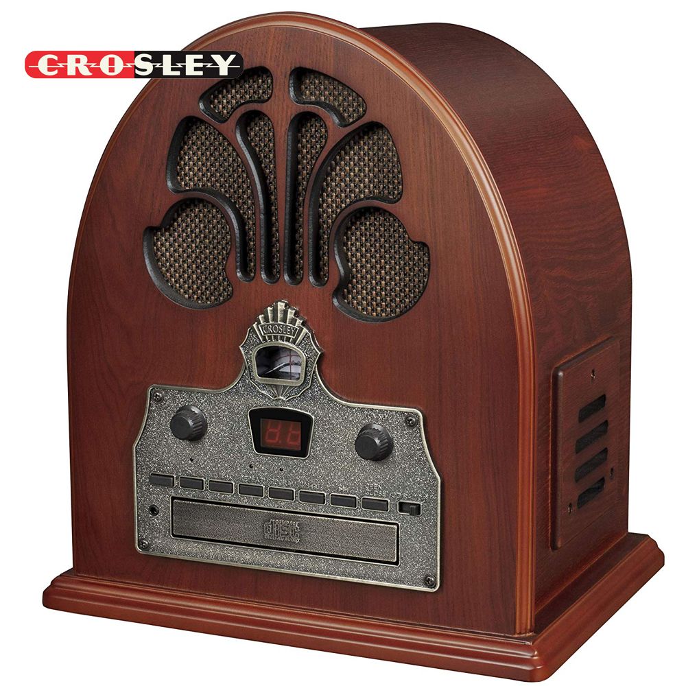 NEW Crosley CR32CD Cathedral Retro Vintage Table Top Radio w/ CD Player